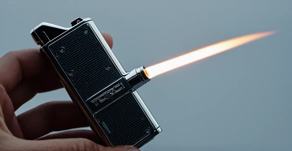 Briquet tempête au design futuriste : résistance et style innovant